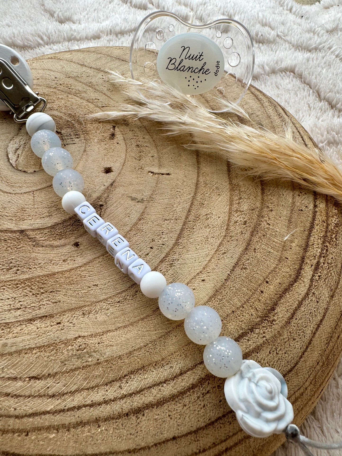 Attache tétine "Princesse Elsa"