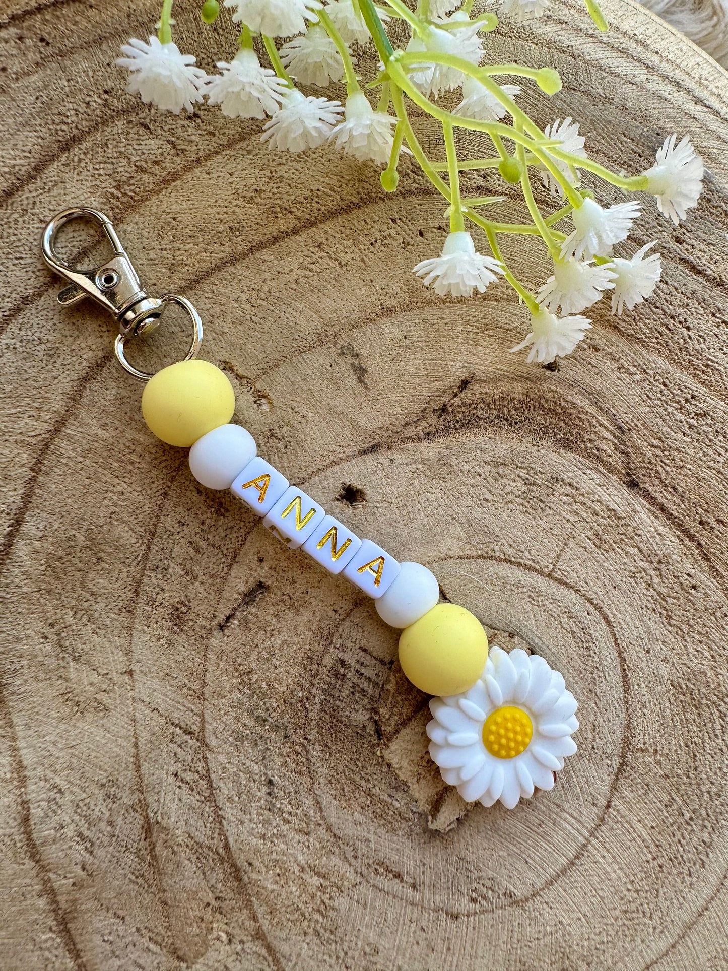 Porte clé fleur "Loeva"