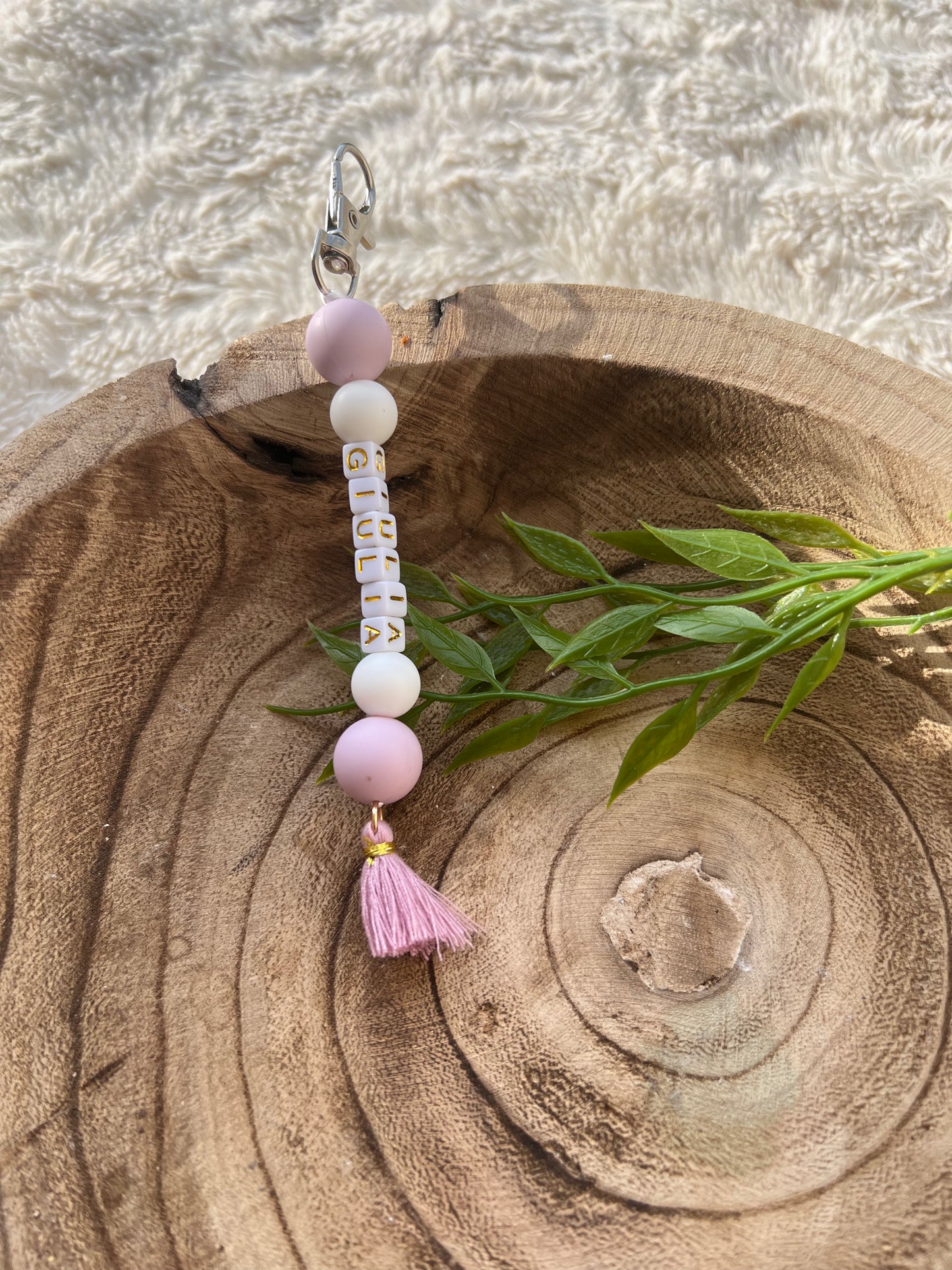 Porte clé pompon "Serena"