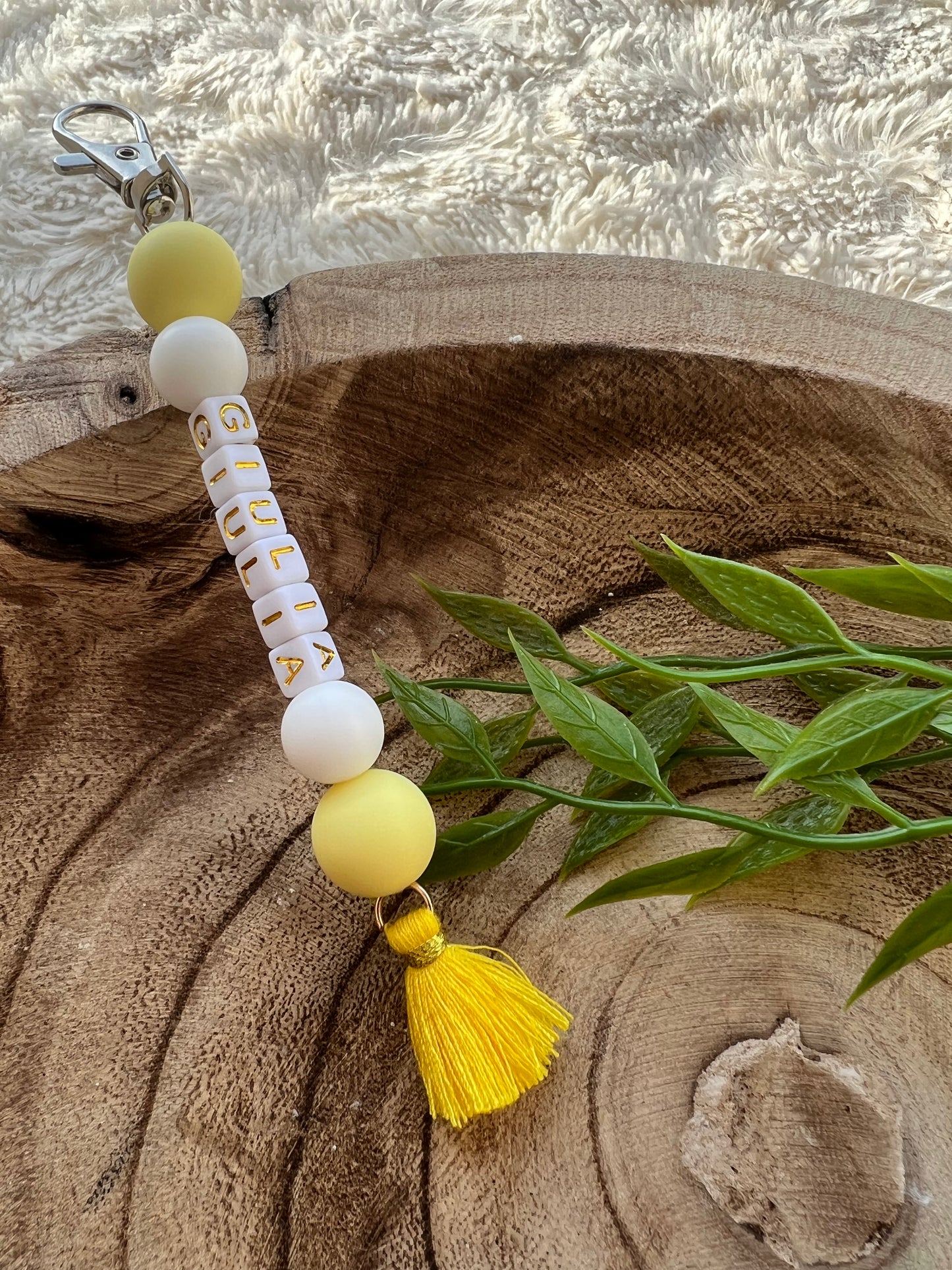 Porte clé pompon "Serena"