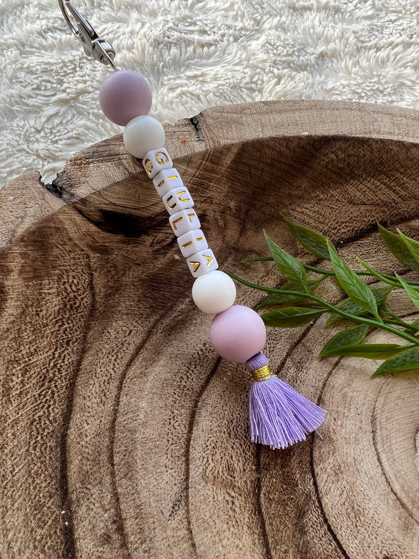Porte clé pompon "Serena"