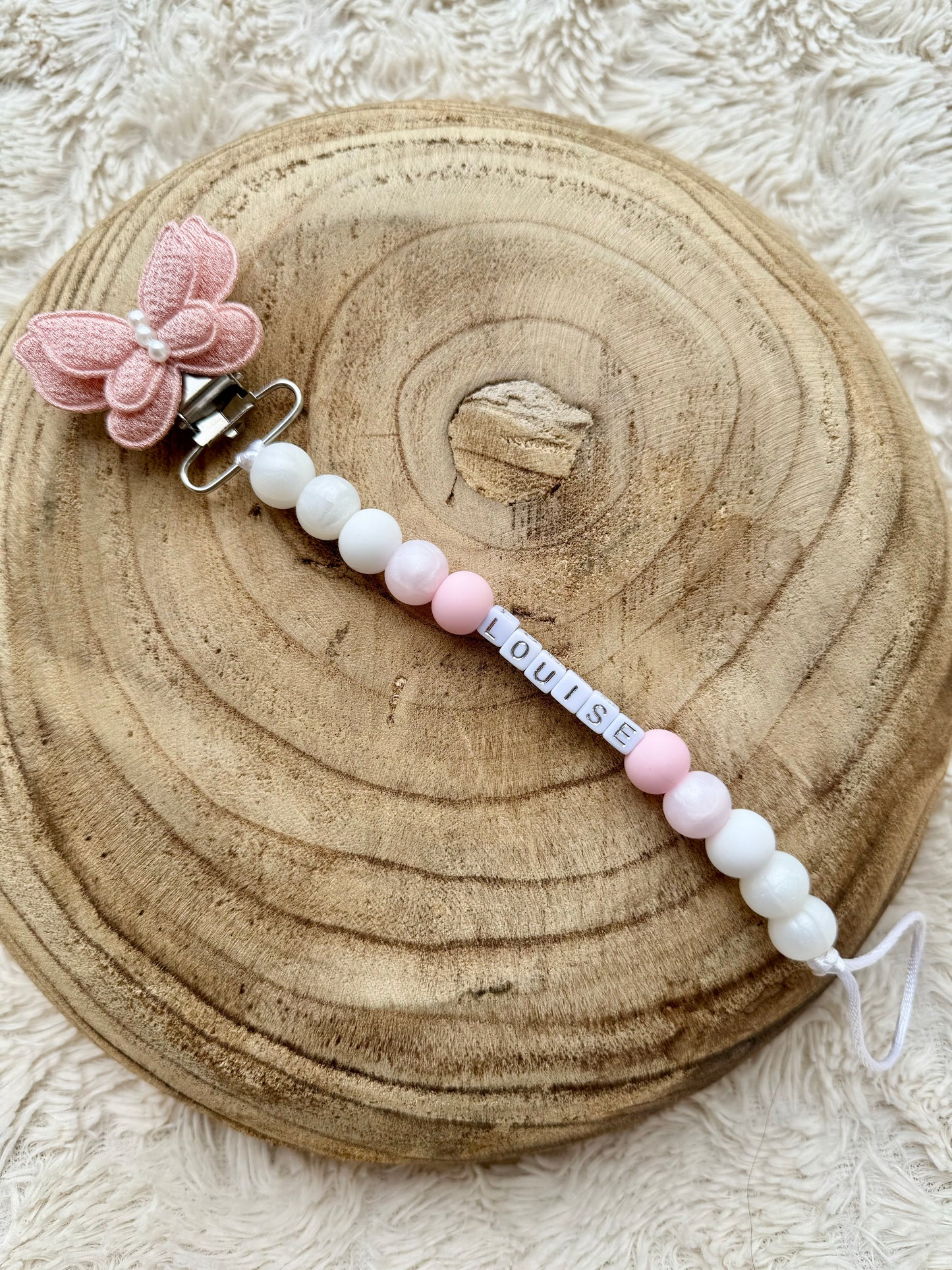 Attache tétine "Papillon sucré"