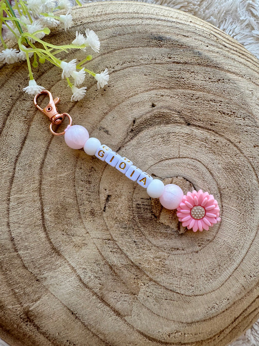 Porte clé fleur "Gioia"