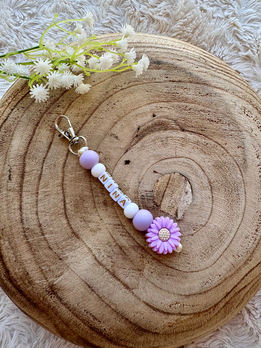 Porte clé fleur "Nina"