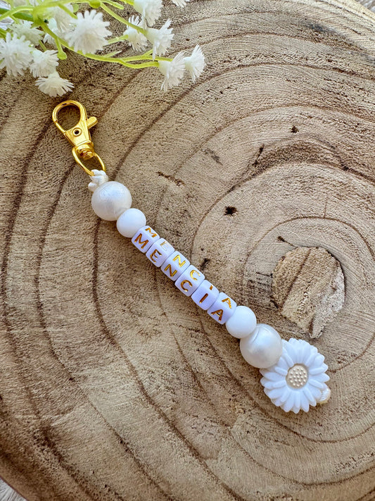 Porte clé fleur "Mencia"
