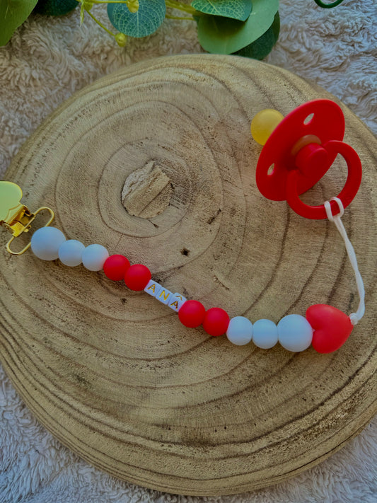 Attache tétine "Love"