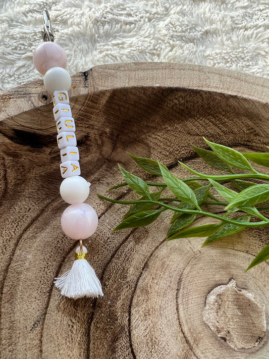 Porte clé pompon "Serena"