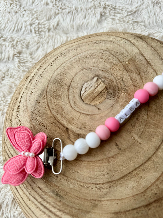 Attache tétine "Poussière de fée"